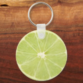 Porte-clés Fruit de citron vert tranche fraîche (Recto)