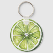 Porte-clés Fruit de lime verte agrume (Recto)