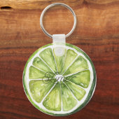 Porte-clés Fruit de lime verte agrume (Recto)