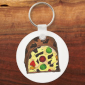 Porte-clés Fruit de Noël Fruit Fruitcake Slice Fêtes Noël (Recto)