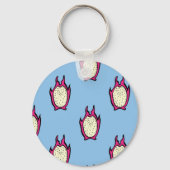 Porte-clés Fruit Dragon : Dessin Vintage d'encre. (Verso)