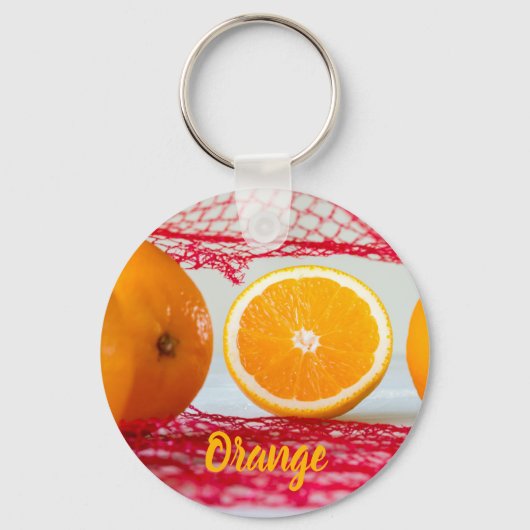 Porte-clés Fruit orange pour végétalien et végétalien (Recto)