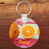 Porte-clés Fruit orange pour végétalien et végétalien (Recto)