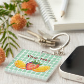 Porte-clés Fruit, Strawberry, orange (Devant Droit)
