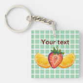 Porte-clés Fruit, Strawberry, orange (Devant)