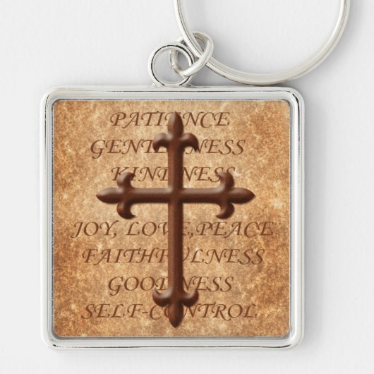 Porte-clés Fruits chrétiens de l'esprit Porte - clé de la cro (Devant)