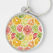 Porte-clés Fruits Citriques Lime Citron Orange Pamplemousse (Devant)