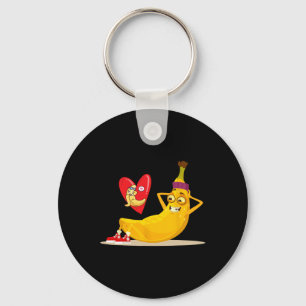 Porte-clés Fruits Fruits Fou Drôle Banane Faire Asseyez-vous
