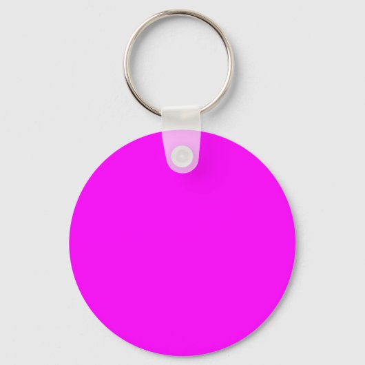 Porte-clés Fuchsia / Hot Pink FF00FF - Option pour ajouter un (Recto)