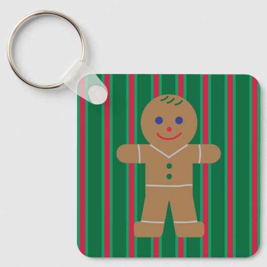 Porte-clés Fun and Fancy Christmas Gingbread Homme (Recto)