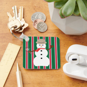 Porte-clés Fun and Fancy Christmas Snowman inspecteur