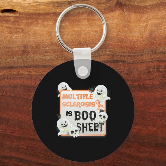 Porte-clés Fun Boo Halloween Ghost Ms Multiple Sclerose (Recto)