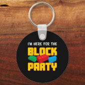 Porte-clés Fun Building Blocks Block Party Pre K Men Women Ki (Recto)