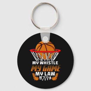 Porte-clés Fun Bysketbyll Citations d'arbitre Cadeau I Hoops