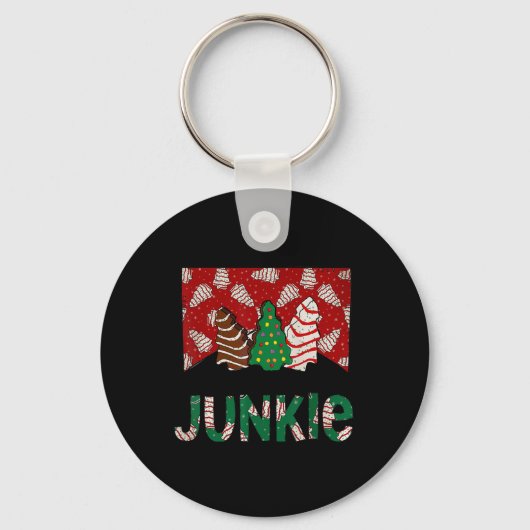 Porte-clés Fun Christmas Tree Cake Junkie Tis Season West (Recto)