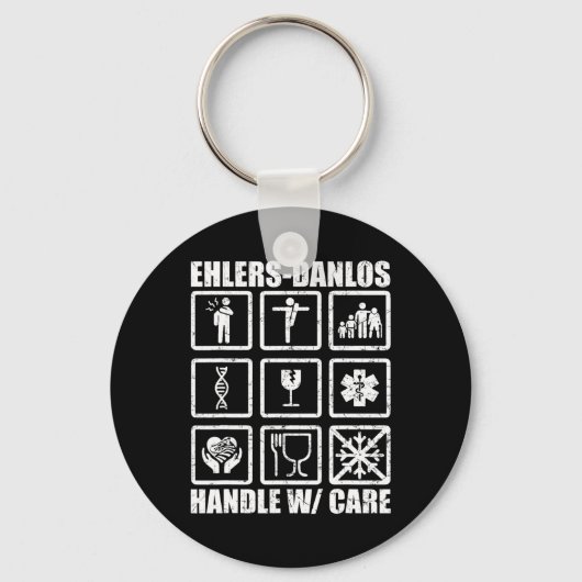 Porte-clés Fun Ehlers Danlos Syndrome Sensibilisation Cadeaux (Recto)