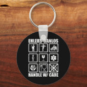 Porte-clés Fun Ehlers Danlos Syndrome Sensibilisation Cadeaux (Recto)