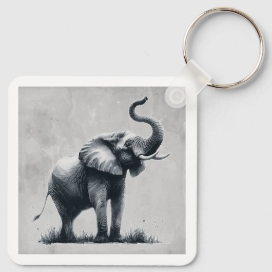 Porte-clés Fun Elephant Big First Impression Citation Animal  (Dos)