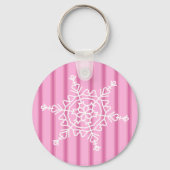 Porte-clés Fun et Fun de neige rose (Verso)