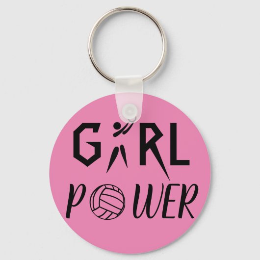 Porte-clés Fun Girl Power Netball (Recto)