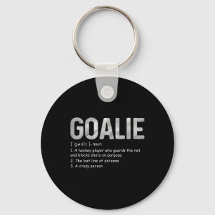 Porte-clés Fun Goalie Définition Football Hockey Gear Goalkee