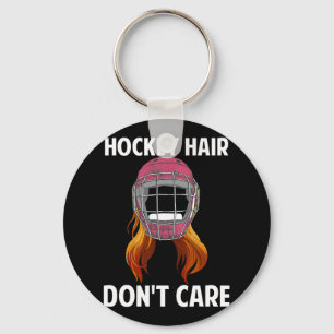 Porte-clés Fun Hockey Hair s'en fiche Wintersports Female Hoc