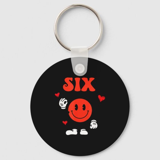 Porte-clés Fun Number 6 Funny 67 Meme Six Seven 6 7 Valentine (Recto)