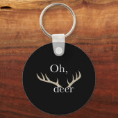 Porte-clés Fun Oh Deer chasse pour chasseurs (Recto)