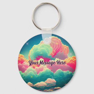 Porte-clés Fun Pastel Cotton Candy Nuages