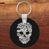 Porte-clés Fun Pomeranian Skeleton Skeleton Halloween (Recto)