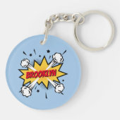 Porte-clés Fun pop art bande dessinée style légende logo (Dos)