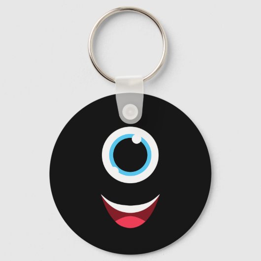 Porte-clés Fun Scanner Monster Eyeball Face Facile Halloween  (Recto)