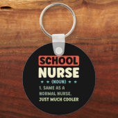 Porte-clés Fun School Nurse Définition Retour À L'École (Recto)