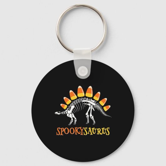 Porte-clés Fun Spookysaurus Candy Corn Dinosaur Halloween Tod (Recto)