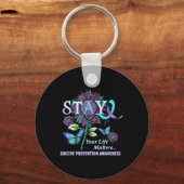 Porte-clés Fun Suicide Prevention Awareness Stay Your Life Pr (Recto)