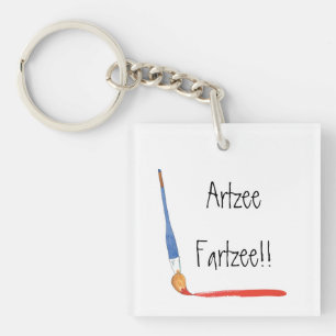 Porte-clés Fun Super mignon Artzee Fartzee Acrylique