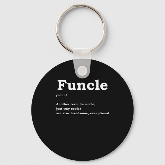 Porte-clés Funcle Funny Uncle Family Member (Recto)