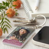 Porte-clés Funérailles commémoratives Monogramme classique Ga (Devant droit)