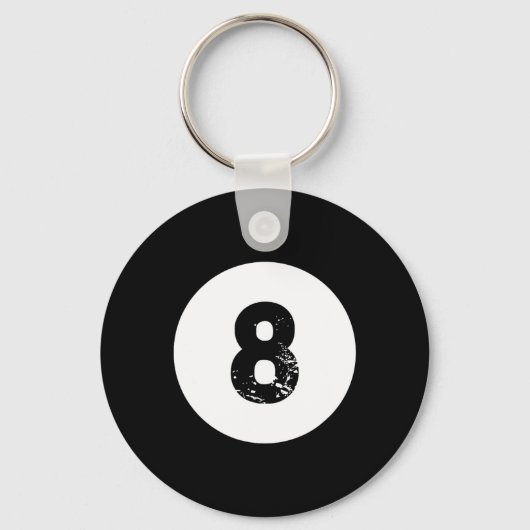 Porte-clés Funky 8 Ball Magic Billard Pool Lazy Halloween C (Recto)