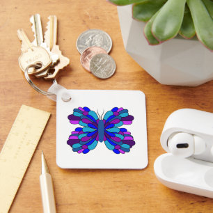 Porte-clés Funky Blue Butterfly Porte - clé
