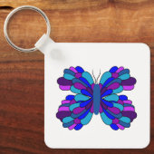 Porte-clés Funky Blue Butterfly Porte - clé (Recto)