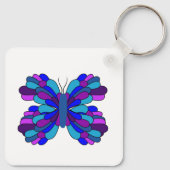 Porte-clés Funky Blue Butterfly Porte - clé (Dos)