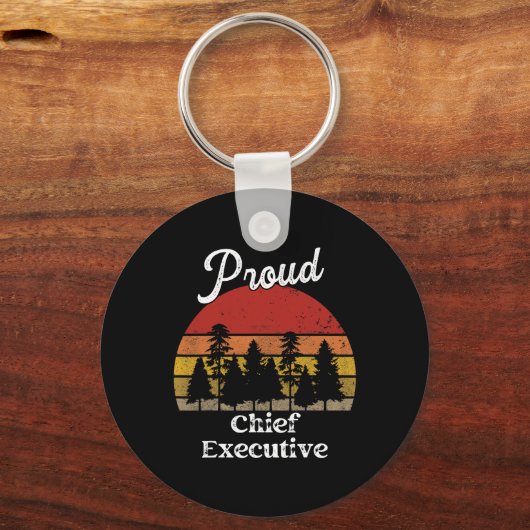 Porte-clés Funky Chief Executive Shirts Job Title Professions (Recto)