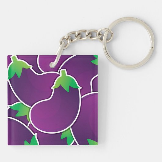 Porte-clés Funky eggplant (Dos)