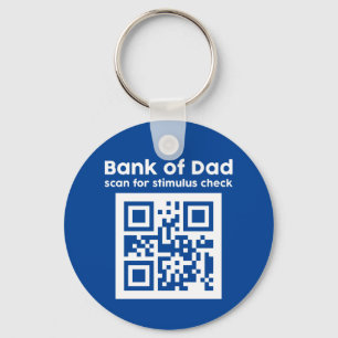 Porte-clés Funky Fête des pères Bank Of Dad Stimulus Check