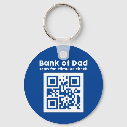 Porte-clés Funky Fête des pères Bank Of Dad Stimulus Check (Recto)