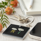 Porte-clés Funky Get Real Be Rational Pi Math Enseignant Geek (Devant Droit)