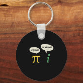Porte-clés Funky Get Real Be Rational Pi Math Enseignant Geek (Recto)