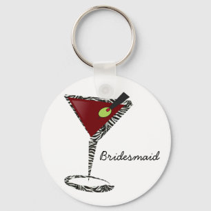Porte-clés Funky martini Fun Bridesmaid Faveurs