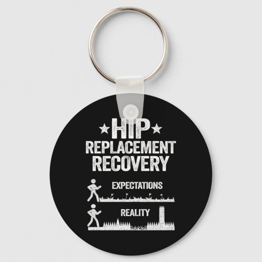 Porte-clés Funky New Hip Replacement Réalité de chirurgie (Recto)